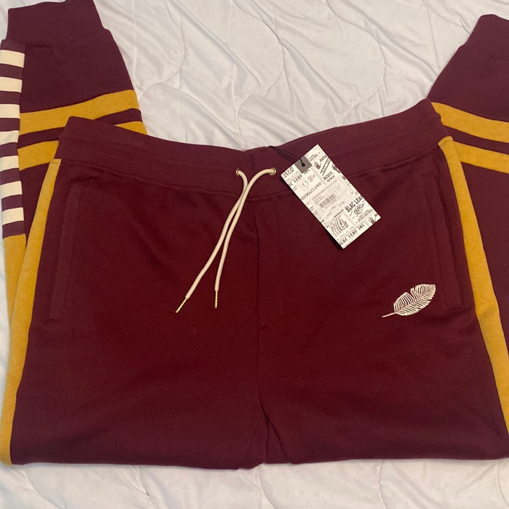 Black leaf joggers 3XL